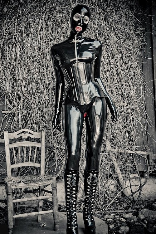 Steel And Latex In The Courtyard