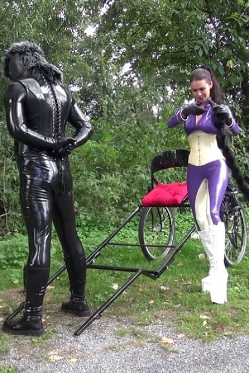 Mistress Susi With Rubber Ponyboy